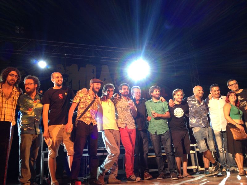 Foto de grupo de la entrega de premios, del XVII Concurso de Maquetas "Ciudad de Porcuna"